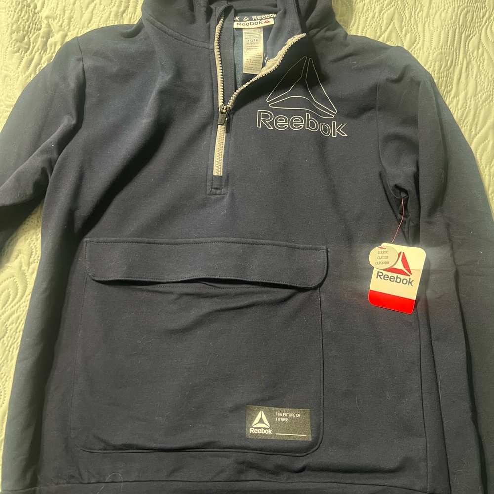 Reebok Boy’s Dark Blue Zip-Up Shirt